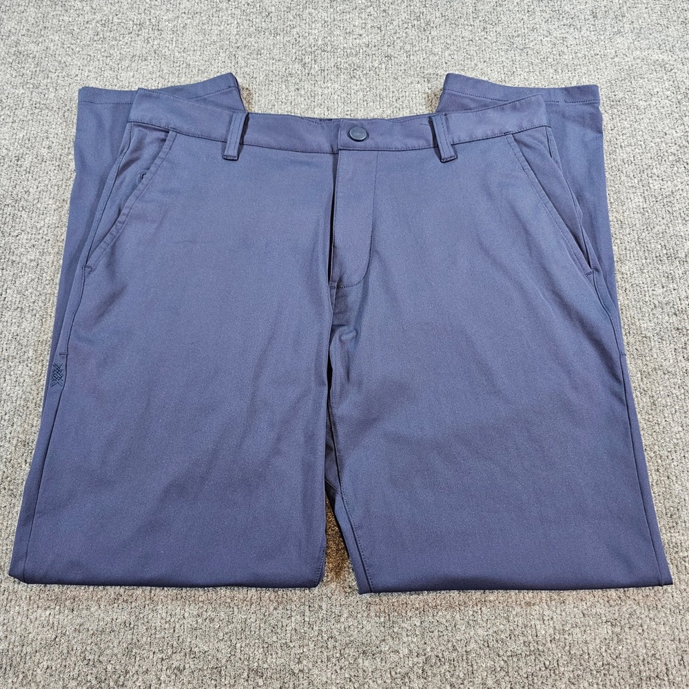 Rhone Mens 32 (33x28) Navy Blue Commuter Pants Performance Chino Travel Office